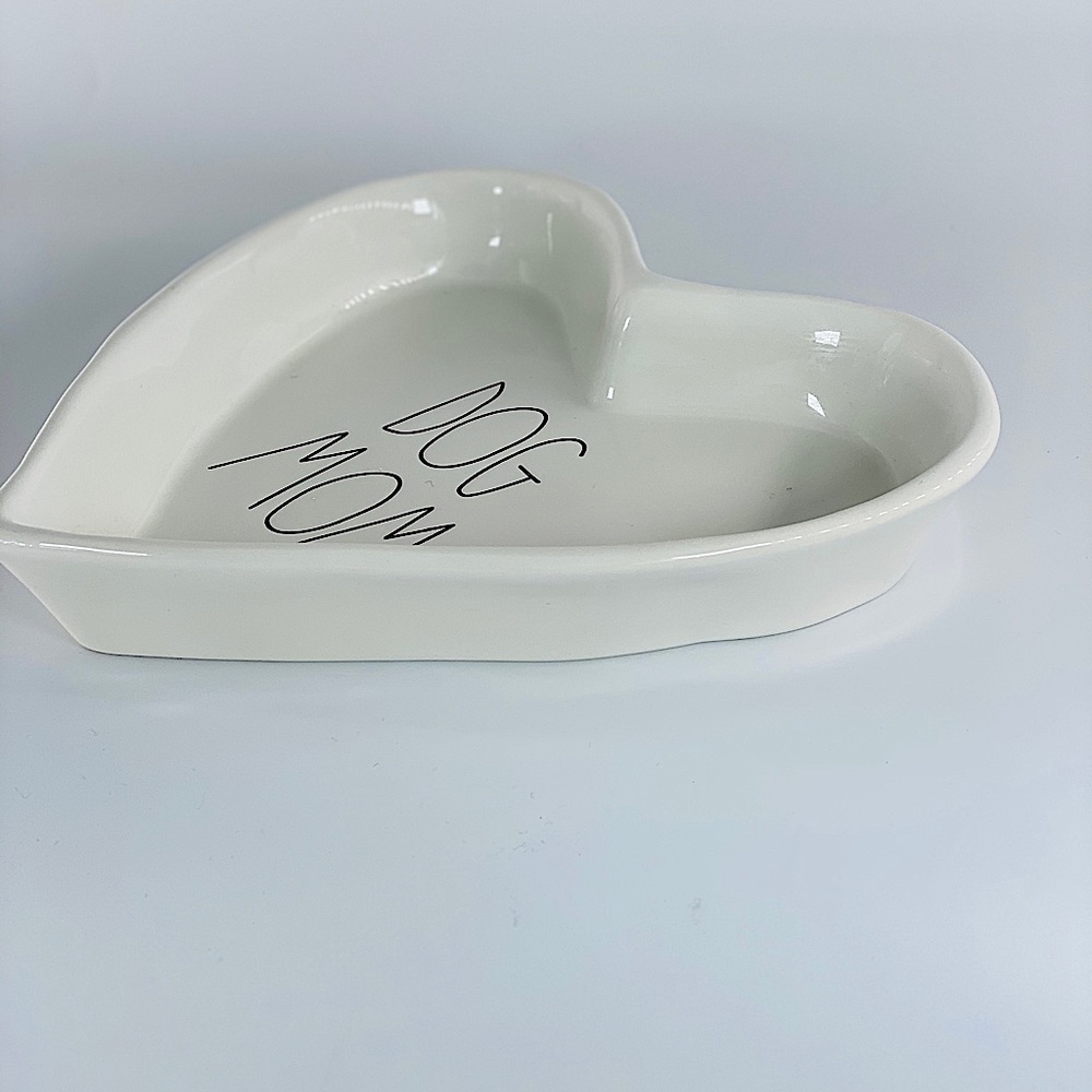 Rae Dunn White Dog Mom Heart Shaped Dish - Picture 6 of 13